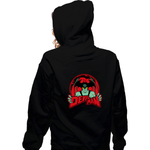 Shirts Zippered Hoodies, Unisex / Small / Black Devilman Mascot