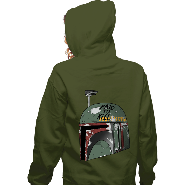 Shirts Zippered Hoodies, Unisex / Small / Military Green Paid To Kill