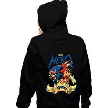 Load image into Gallery viewer, Daily_Deal_Shirts Zippered Hoodies, Unisex / Small / Black Team Hero
