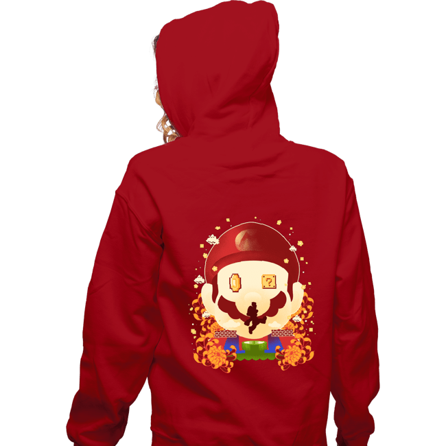 Daily_Deal_Shirts Zippered Hoodies, Unisex / Small / Red Mario Memories