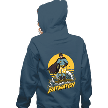 Load image into Gallery viewer, Daily_Deal_Shirts Zippered Hoodies, Unisex / Small / Indigo Blue Batwatch
