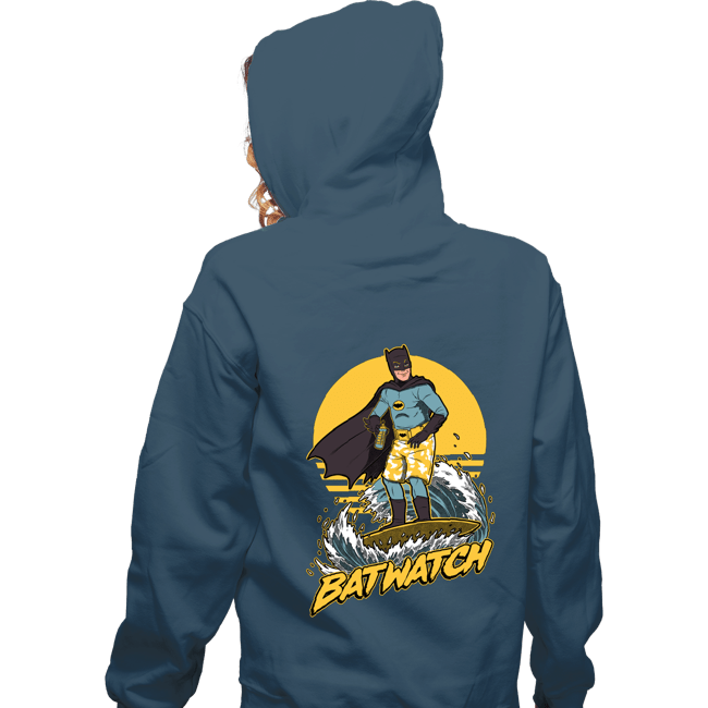 Daily_Deal_Shirts Zippered Hoodies, Unisex / Small / Indigo Blue Batwatch