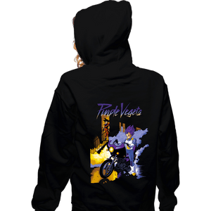 Shirts Zippered Hoodies, Unisex / Small / Black Purple Vegeta