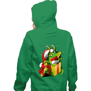 Daily_Deal_Shirts Zippered Hoodies, Unisex / Small / Irish Green Christmas Variant