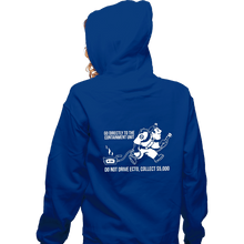 Load image into Gallery viewer, Secret_Shirts Zippered Hoodies, Unisex / Small / Royal Blue Go Directly To Ecto!
