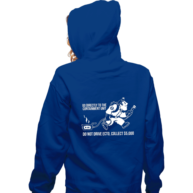 Secret_Shirts Zippered Hoodies, Unisex / Small / Royal Blue Go Directly To Ecto!