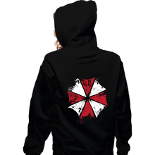 Load image into Gallery viewer, Secret_Shirts Zippered Hoodies, Unisex / Small / Black The Umbrella Corp
