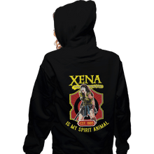 Load image into Gallery viewer, Shirts Zippered Hoodies, Unisex / Small / Black Xena Warrior Spirit Animal
