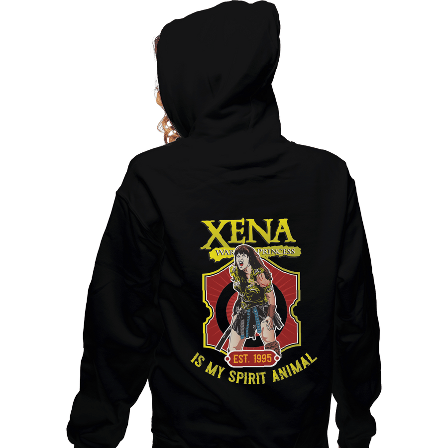 Shirts Zippered Hoodies, Unisex / Small / Black Xena Warrior Spirit Animal