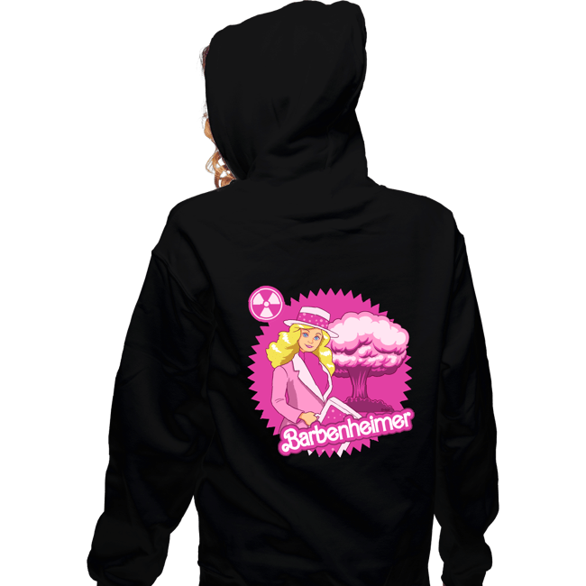 Daily_Deal_Shirts Zippered Hoodies, Unisex / Small / Black Barbenheimer Bomb