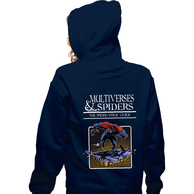 Secret_Shirts Zippered Hoodies, Unisex / Small / Navy Multiverses And Spiders