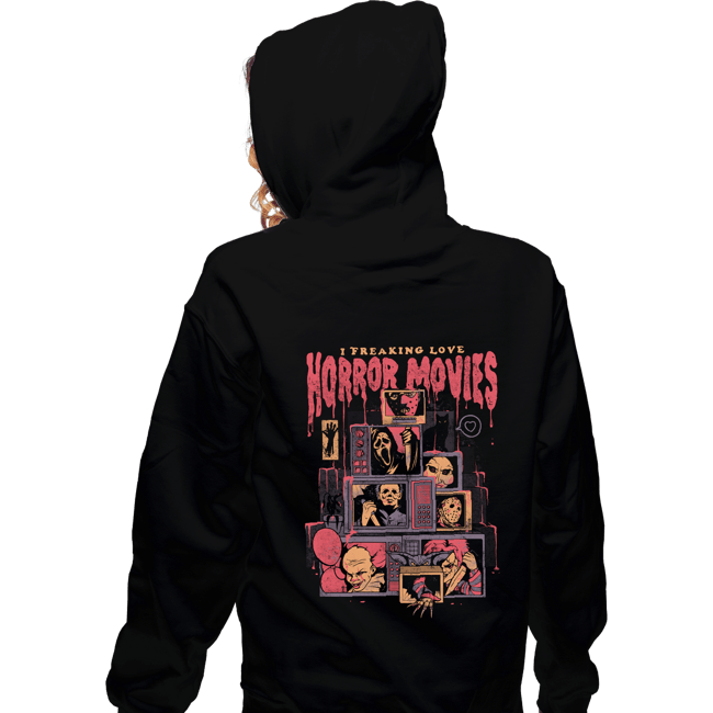 Shirts Zippered Hoodies, Unisex / Small / Black Horror Movies