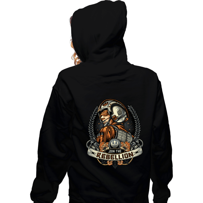 Daily_Deal_Shirts Zippered Hoodies, Unisex / Small / Black Skywalker Banner