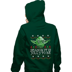 Secret_Shirts Zippered Hoodies, Unisex / Small / Irish Green Season Jolly