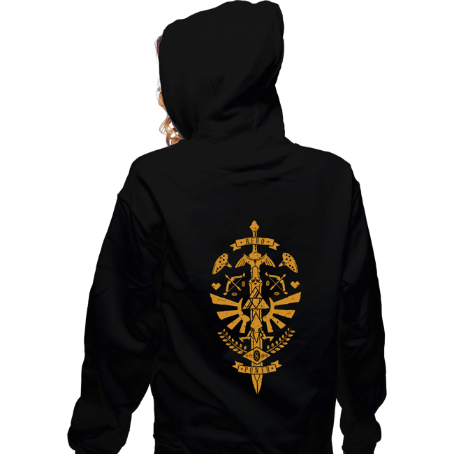 Secret_Shirts Zippered Hoodies, Unisex / Small / Black Hero Power