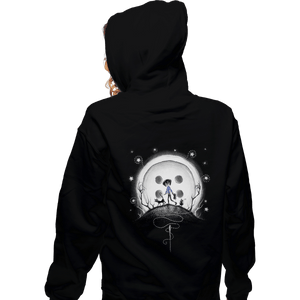 Shirts Zippered Hoodies, Unisex / Small / Black Behind The Door