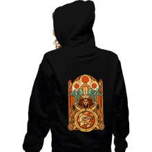 Load image into Gallery viewer, Daily_Deal_Shirts Zippered Hoodies, Unisex / Small / Black Stained Glass Gods
