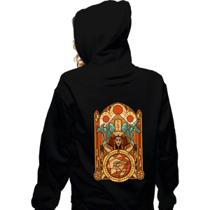 Daily_Deal_Shirts Zippered Hoodies, Unisex / Small / Black Stained Glass Gods