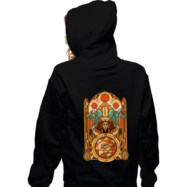 Daily_Deal_Shirts Zippered Hoodies, Unisex / Small / Black Stained Glass Gods
