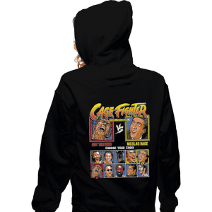Shirts Zippered Hoodies, Unisex / Small / Black Cage Fighter