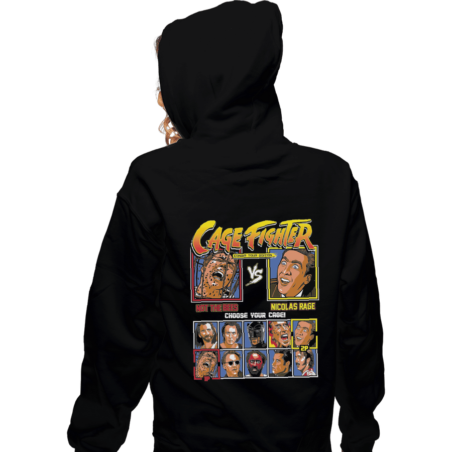 Shirts Zippered Hoodies, Unisex / Small / Black Cage Fighter