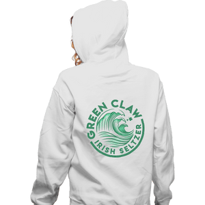 Secret_Shirts Zippered Hoodies, Unisex / Small / White Green Claw