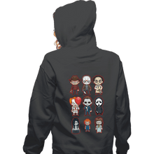 Load image into Gallery viewer, Daily_Deal_Shirts Zippered Hoodies, Unisex / Small / Dark Heather Chibi Horror
