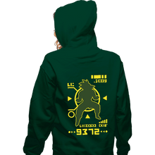 Load image into Gallery viewer, Shirts Zippered Hoodies, Unisex / Small / Irish Green Saiyan Power Over 9000
