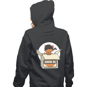 Shirts Zippered Hoodies, Unisex / Small / Dark Heather Sneaky Kitty