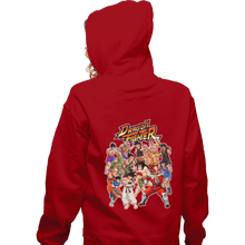 Load image into Gallery viewer, Shirts Zippered Hoodies, Unisex / Small / Red Street Fighter DBZ
