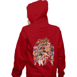 Shirts Zippered Hoodies, Unisex / Small / Red Street Fighter DBZ