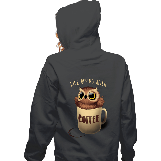 Shirts Zippered Hoodies, Unisex / Small / Dark Heather Night Owl