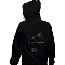 Load image into Gallery viewer, Secret_Shirts Zippered Hoodies, Unisex / Small / Black Tetsuo The Iron Man

