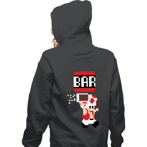 Shirts Zippered Hoodies, Unisex / Small / Dark Heather To The Bar, Toad!