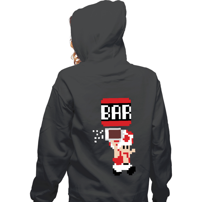 Shirts Zippered Hoodies, Unisex / Small / Dark Heather To The Bar, Toad!