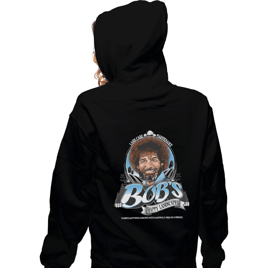 Shirts Zippered Hoodies, Unisex / Small / Black Happy Landscapes