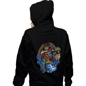 Daily_Deal_Shirts Zippered Hoodies, Unisex / Small / Black Ganondorf Crest