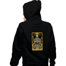 Load image into Gallery viewer, Shirts Zippered Hoodies, Unisex / Small / Black Tarot Wheel Of Fortune

