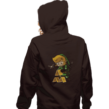 Load image into Gallery viewer, Shirts Zippered Hoodies, Unisex / Small / Dark Chocolate Tri-House Of Cards
