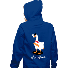 Load image into Gallery viewer, Secret_Shirts Zippered Hoodies, Unisex / Small / Royal Blue Le Honk
