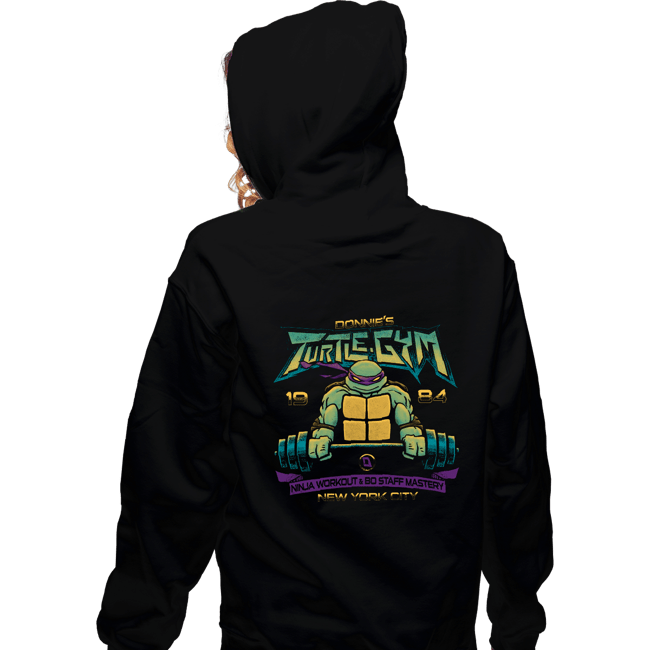 Daily_Deal_Shirts Zippered Hoodies, Unisex / Small / Black Donnie's Turtle Gym