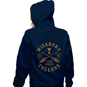 Daily_Deal_Shirts Zippered Hoodies, Unisex / Small / Navy Team Seeker