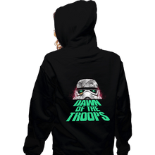 Load image into Gallery viewer, Daily_Deal_Shirts Zippered Hoodies, Unisex / Small / Black Dawn Of The Troops

