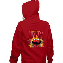 Load image into Gallery viewer, Daily_Deal_Shirts Zippered Hoodies, Unisex / Small / Red Hellmo
