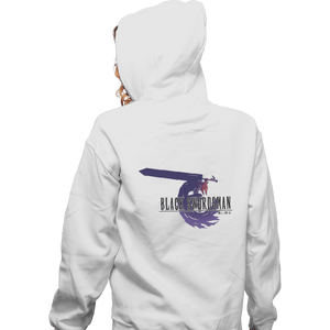Shirts Zippered Hoodies, Unisex / Small / White Black Swordsman