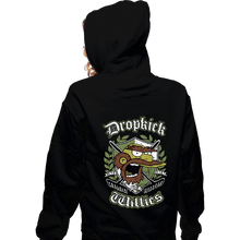 Load image into Gallery viewer, Daily_Deal_Shirts Zippered Hoodies, Unisex / Small / Black Dropkick Willies
