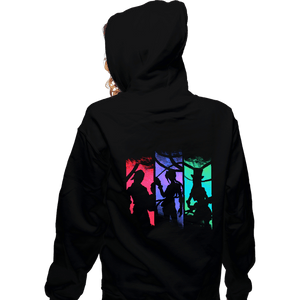 Daily_Deal_Shirts Zippered Hoodies, Unisex / Small / Black Fighting Girls