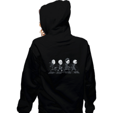 Load image into Gallery viewer, Shirts Zippered Hoodies, Unisex / Small / Black Black Scrawny Road
