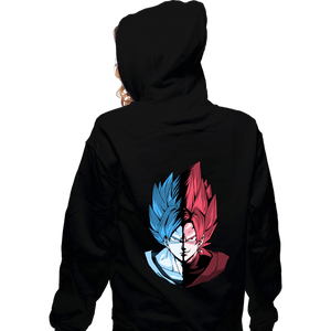 Shirts Zippered Hoodies, Unisex / Small / Black Blue VS Rose