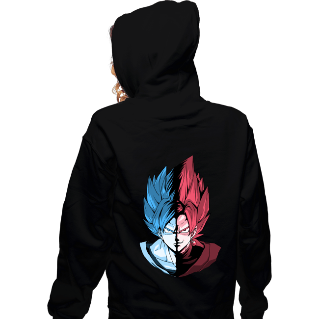 Shirts Zippered Hoodies, Unisex / Small / Black Blue VS Rose